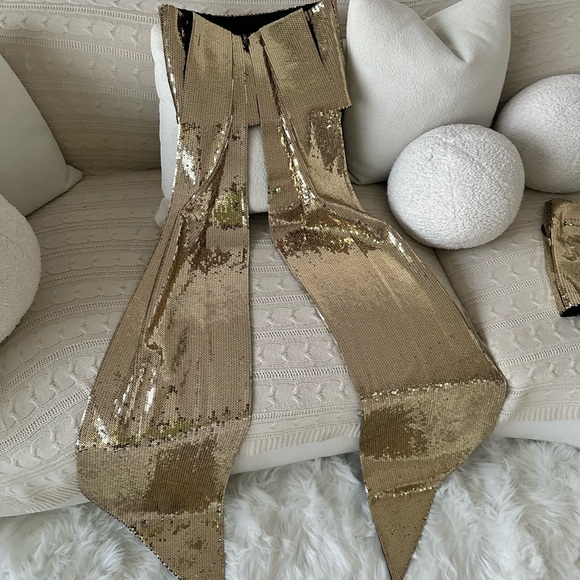 Alex Perry Henderson Sequined Crepe Shorts Sets Size Small - Picture 14 of 15